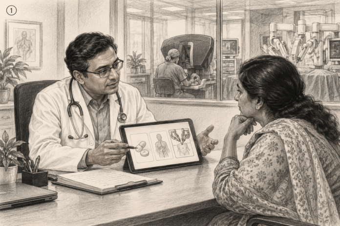 Care Consultation with Robotic Surgery Console-1